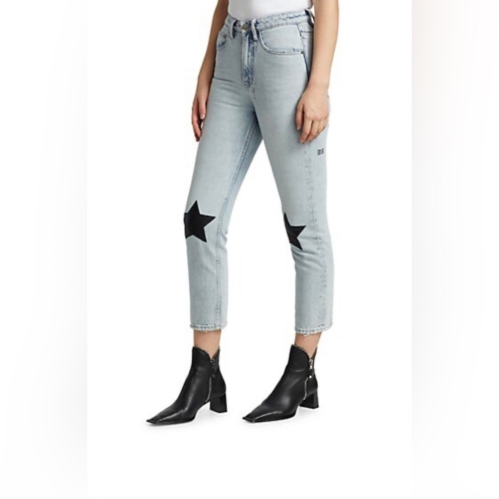 Ksubi Lucky Star High-Rise Cropped Jeans 27